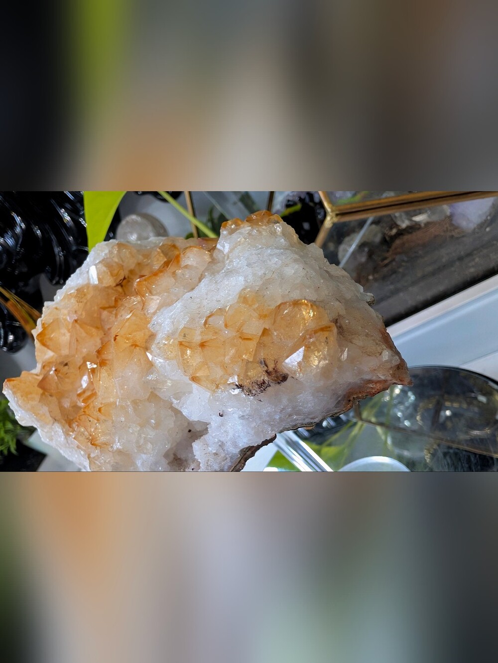 Citrine Quartz Crystal Cluster